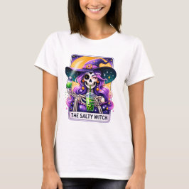 Camiseta Engraçado Salty Witch Tarot