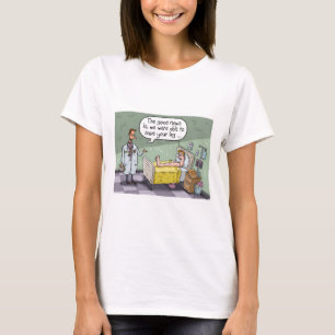 Camiseta Engraçado, salve o dom da perna para o profission