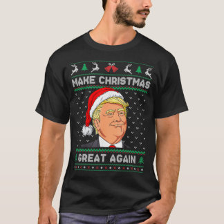 Camiseta Engraçado, Santa Hat Trump Torne Excelente De Nata