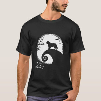 Camiseta Engraçado Santo Bernard E O Figurino De Halloween 
