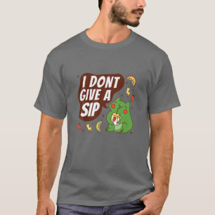 Camiseta Engraçado Sapo Kawaii - Eu não dou uma caneca