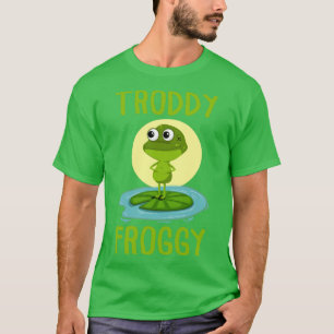 Camiseta Engraçado Sapo Troddy Froggy Gift Sapo Bonito
