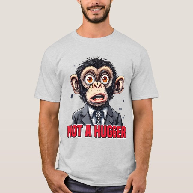 Camiseta Engraçado sarcasmo, arte do abraço (Frente)