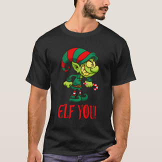 Camiseta Engraçado Sarcasmo Elfo Homens Adultam Mulheres