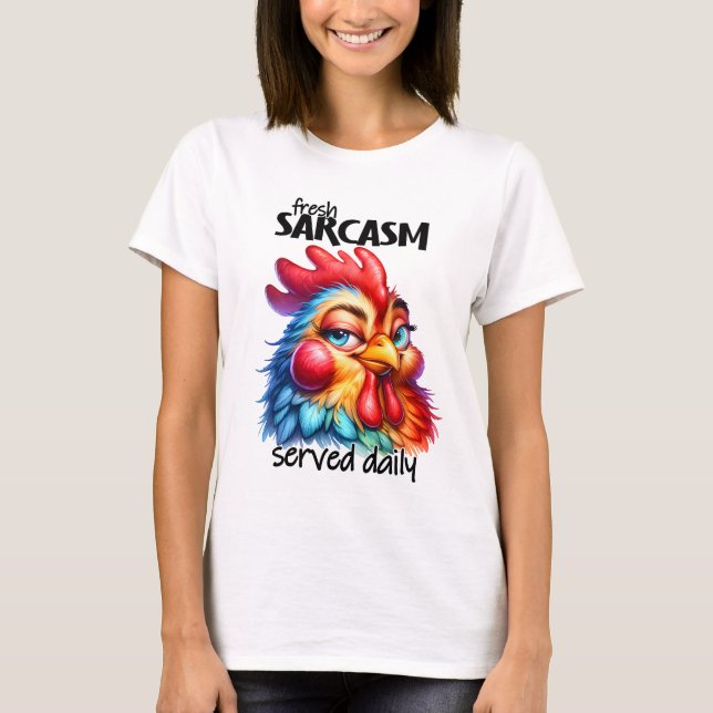 Camiseta Engraçado sarcasmo, galho de palavras (Frente)