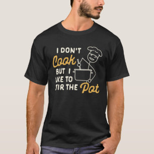 Camiseta Engraçado Sarcasmo Humor Não Cozinho Mas gosto de