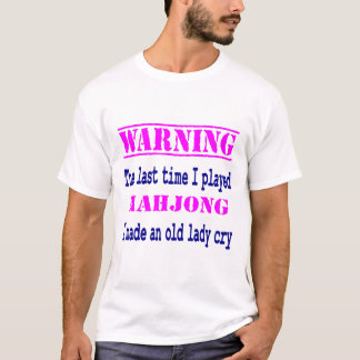 CAMISETA ENGRAÇADO SARCASTIC MAHJONG