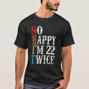 Camiseta Engraçado Sarcástico Com 44 Anos De Idade, Prese