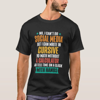 Camiseta Engraçado Sarcástico, geração antiga de homens que