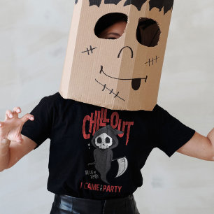 Camiseta Engraçado Sarcástico GrimReaper Figurino de Festa