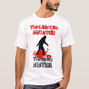 Camiseta Engraçado Sasquatch Bigfoot