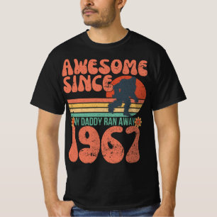 Camiseta Engraçado Sasquatch Retro Sunset Aniversário de 19