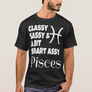 Camiseta Engraçado Sassy E Um Pouco De Peixes Da Smart Assy