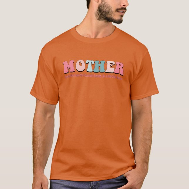 Camiseta Engraçado Say e Cotas para Dia de as mães (Frente)