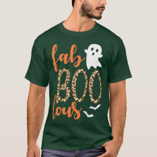 Camiseta Engraçado Scary Halloween FAB BOO LOUS Ghost