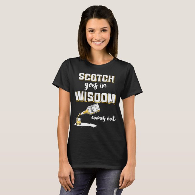 Camiseta Engraçado Scotch Scotch Whiskey (Frente Completa)