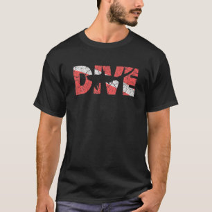 Camiseta Engraçado Scuba Diver Thresher Shark Merge Vintage