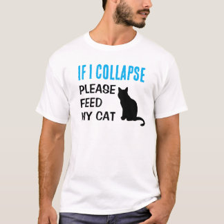 Camiseta Engraçado Se Eu Colapsar Gato Pai