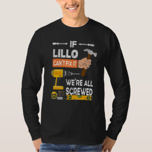 Camiseta Engraçado se Lillo não consegue consertá-lo. Ningu