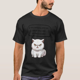 Camiseta engraçado Se Minha Boca Não Diz Sarcástico Citação