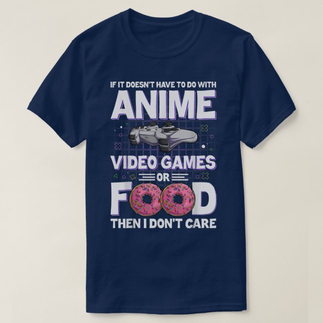 Camiseta Engraçado se não tem a ver com vídeo de anime Ga (Frente do Design)