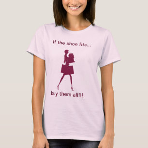 Camiseta Engraçado se os calçados cabem o Tshirt