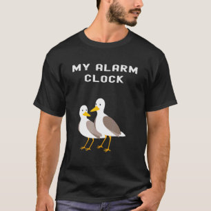 Camiseta Engraçado Seagull Meu Alarme Relógio Acordar Em Ch