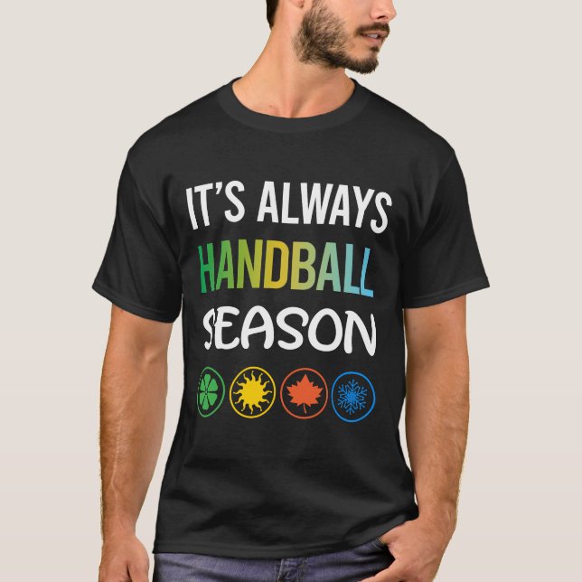 Camiseta Engraçado Season Handball (Frente)