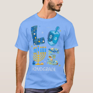 Camiseta Engraçado segundo Professor Menorah Jewish Hanukk