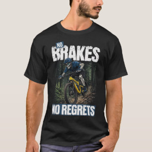 Camiseta Engraçado Sem Freios Sem Arrependimentos Esqueleto
