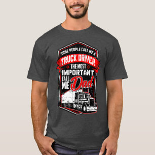 Camiseta Engraçado Semi Truck Driver Design Presente Para