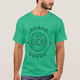Camiseta Engraçado Sentir Ruas Sortudas.