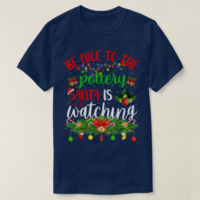 Camiseta Engraçado Ser Bom Para Os Papais noeis De Potência (Frente do Design)