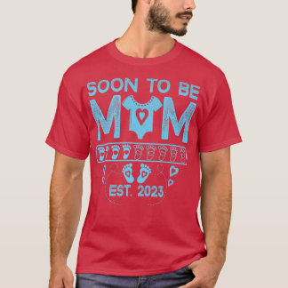 Camiseta Engraçado Ser Mamãe Mamãe Engraçado Anunciar Gravi