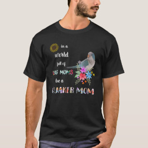 Camiseta Engraçado Ser Um Pássaro De Papagaio Azul Mamãe T 