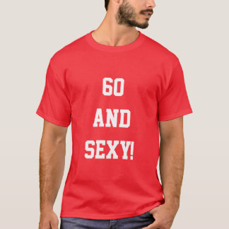 Camiseta Engraçado Sessenta e sessenta e sessenta aniversár