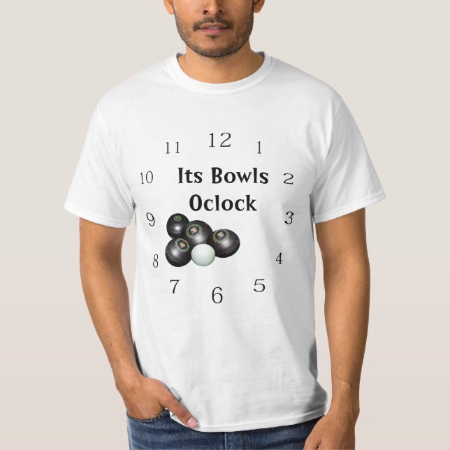 Camiseta Engraçado Seu Relógio De Lâmpadas Oclock, (Frente)