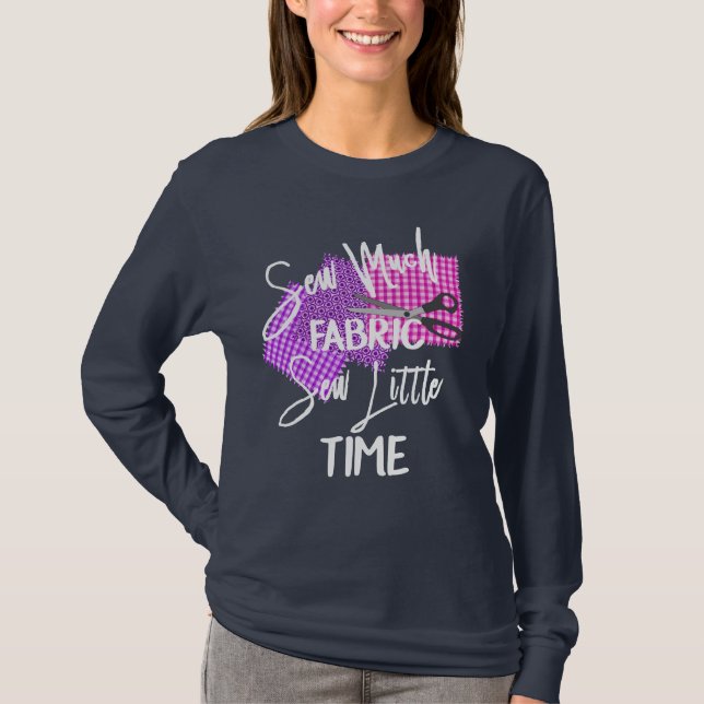 Camiseta Engraçado Sewing Themed Slogan (Frente)