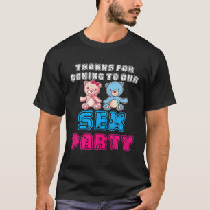 Camiseta Engraçado Sexo Revelação Obrigado Por Vir A Nos