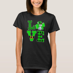 Camiseta Engraçado Shamrock Green Xadrez Ama Rua de Mule Pa