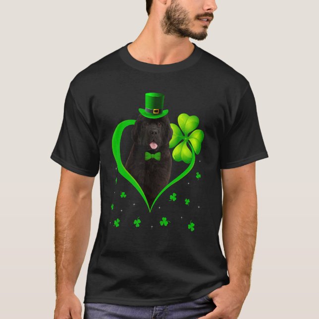 Camiseta Engraçado Shamrock Novato Rua de Cachorro Patrick  (Frente)