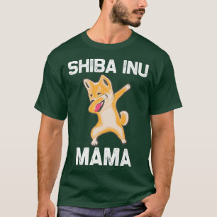Camiseta Engraçado Shiba Inu Por Mulheres Mãe Dabbing Japon
