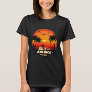 Camiseta Engraçado Shirt Golfo Dos Eua América 2025 Engraça