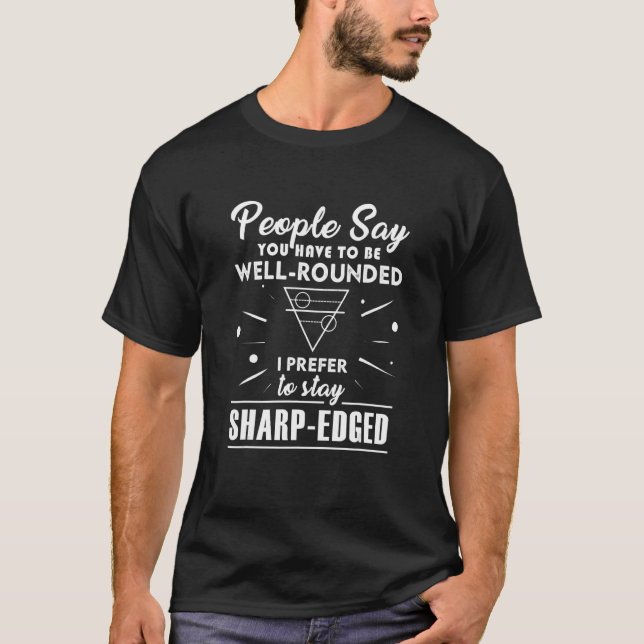 Camiseta Engraçado, Shirt Memp Sharp, Bem Arredondado Fu (Frente)