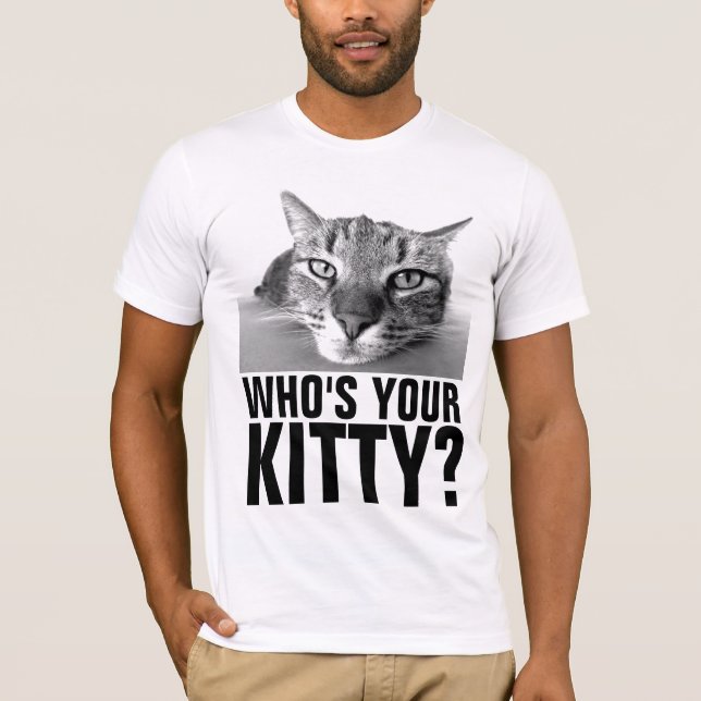 Camiseta ENGRAÇADO significa CAT T-SHIRT, que é o seu gatin (Frente)