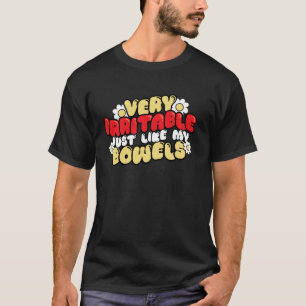 Camiseta Engraçado SII Muito Irritável Tal Como Minha Síndr