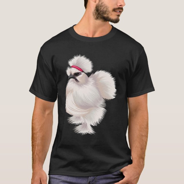 Camiseta Engraçado Silkie Chicken (Frente)