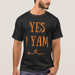 Camiseta Engraçado Sim Eu Yam Dia de Ação de Graças Colheit