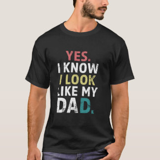 Camiseta Engraçado Sim Sei Que Pareço Com A Minha Mãe Pai V