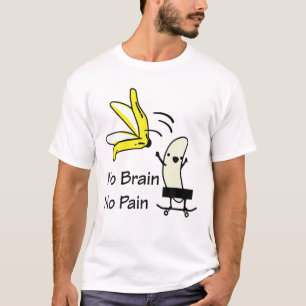 Camiseta Engraçado Skateboard Censurado Banana Vegan Skate